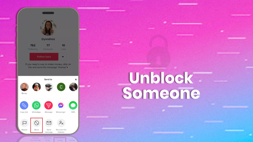 how to unblock someone on tiktok