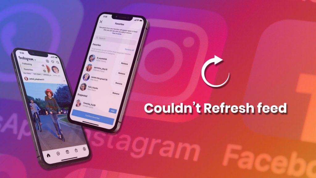 instagram couldn't refresh the feed