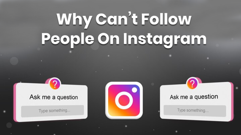 why can't follow people on instagram