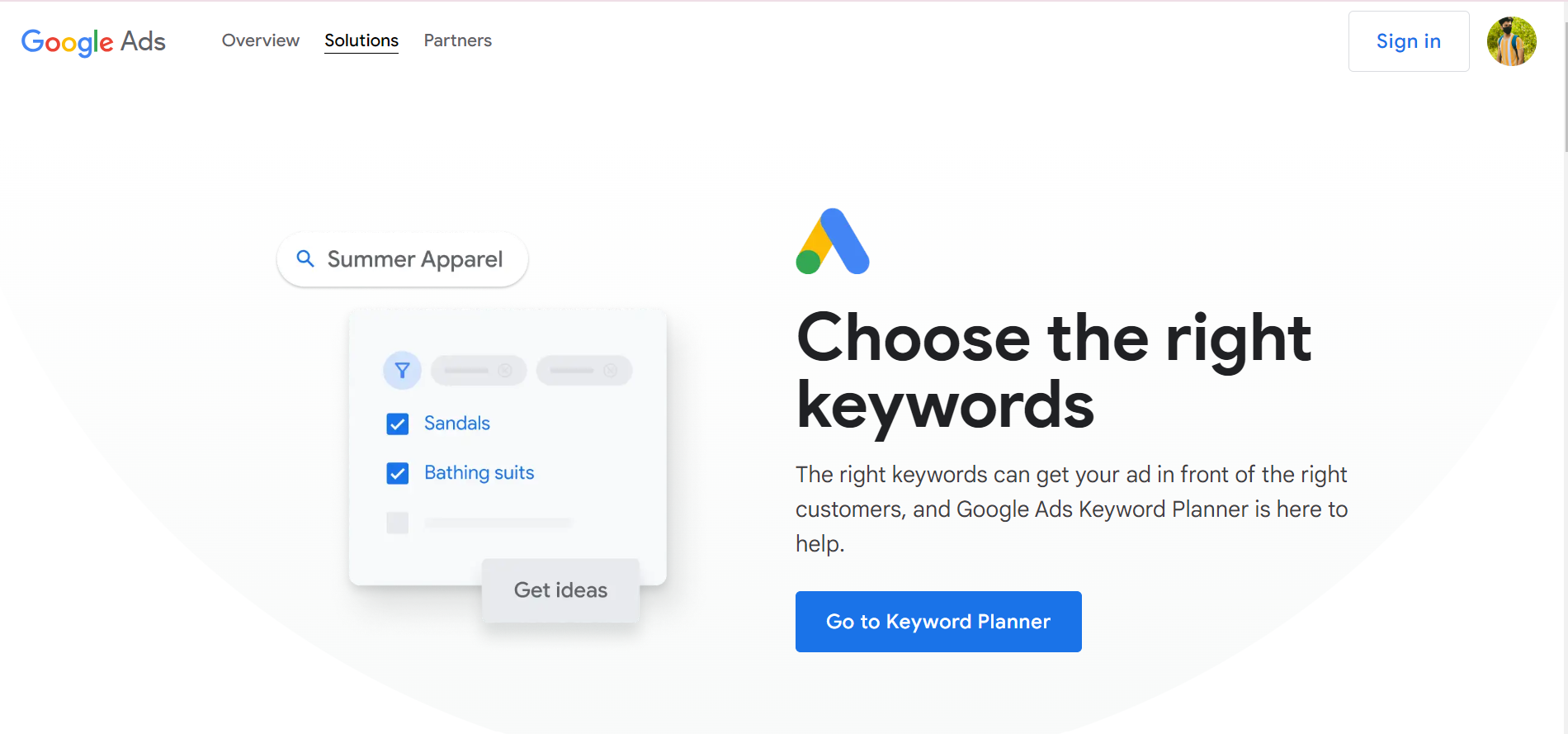 Google Keyword Planner