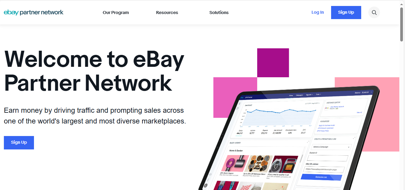 eBay partner network