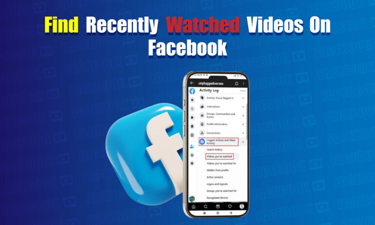 find recently watched videos on facebook