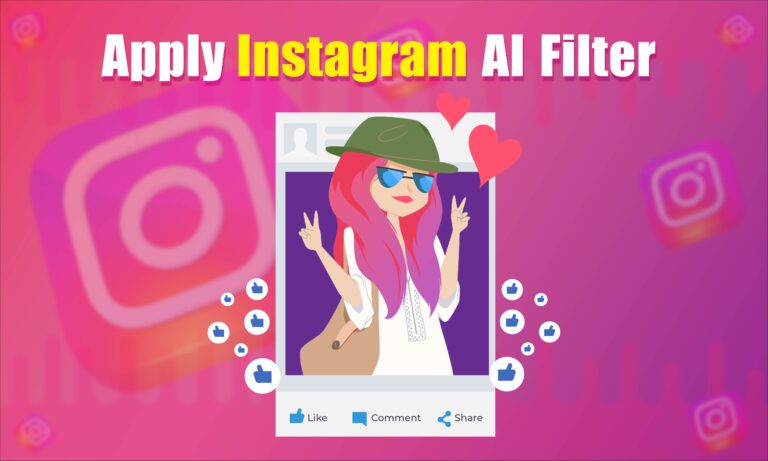 how to Apply instagram ai filter