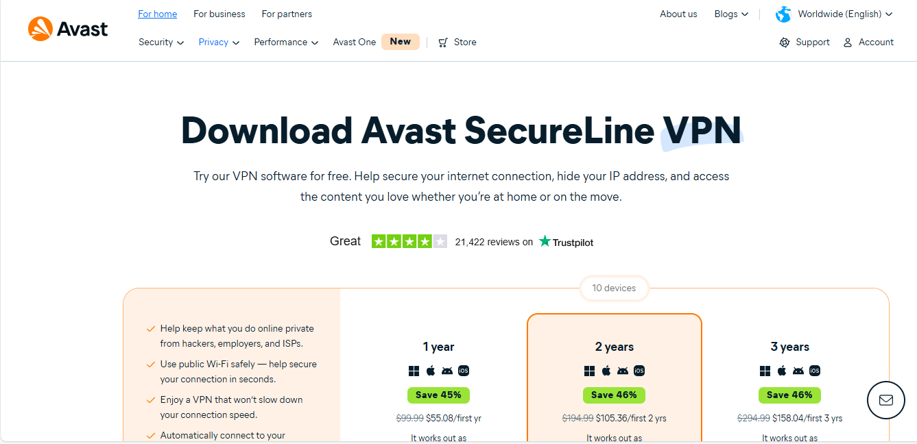 Avast Secureline