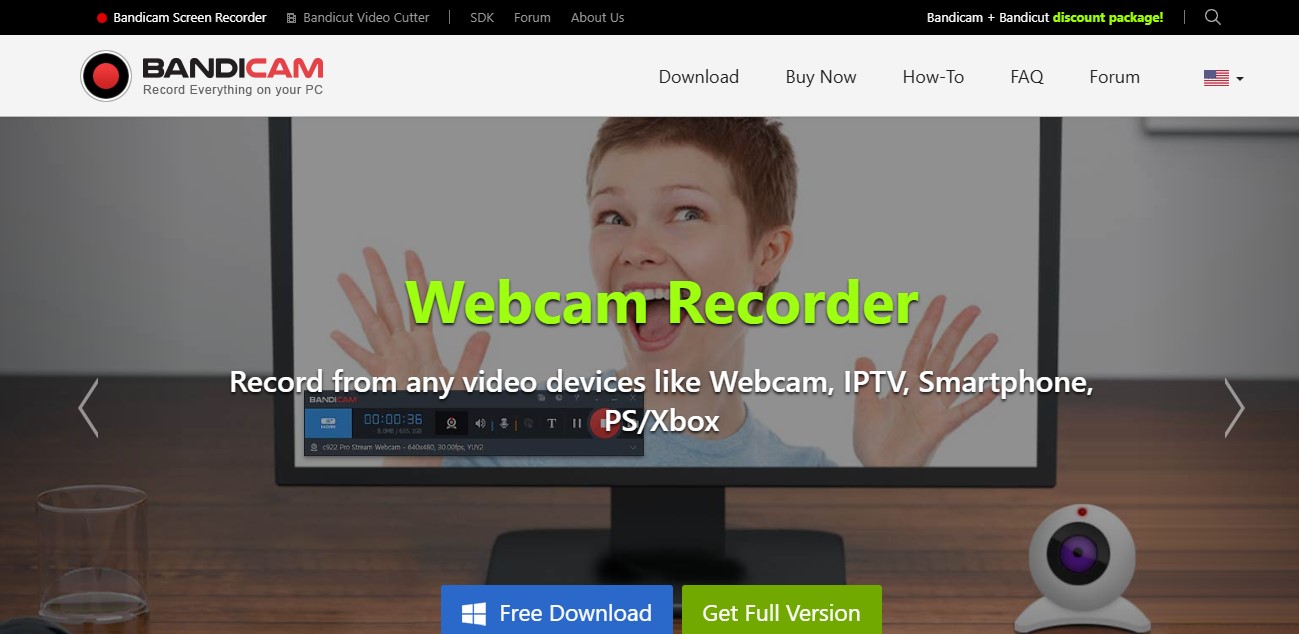 Bandicam homepage