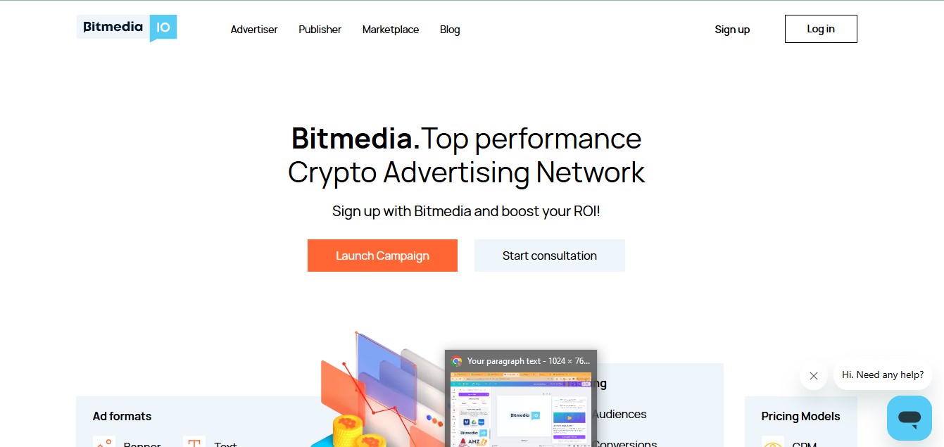 Bitmedia homepage