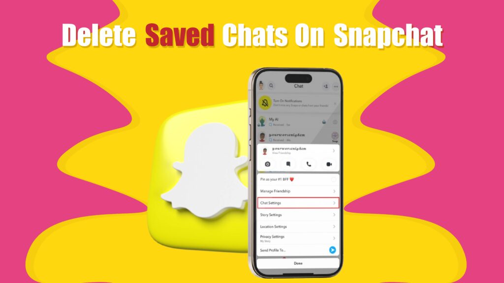 how to delete saved chats on snapchat