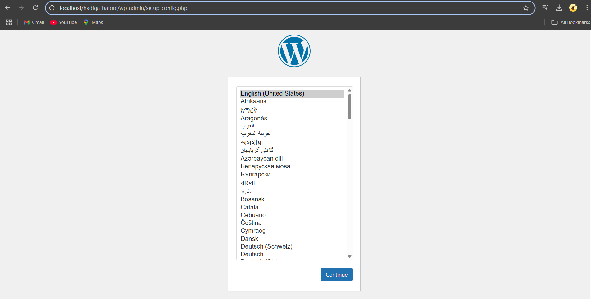 WordPress Language