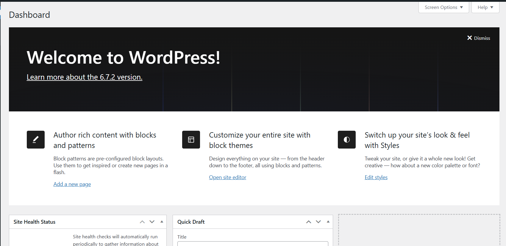 WordPress Installation Completed