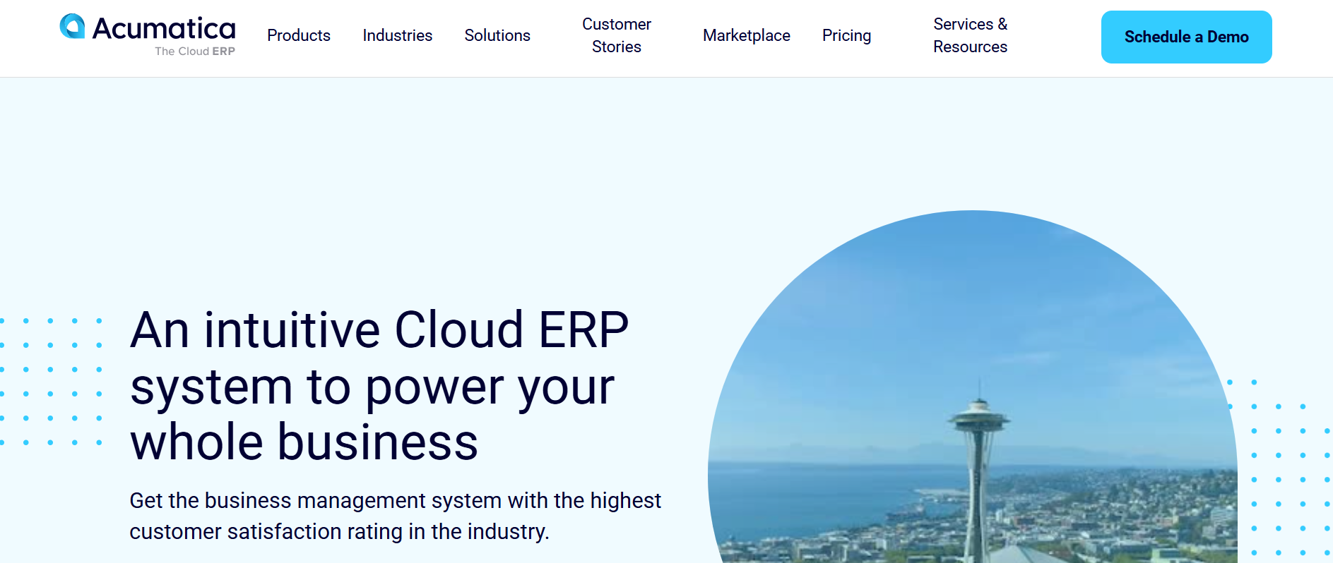 Acumatica logo - Cloud ERP for small and mid-sized businesses.