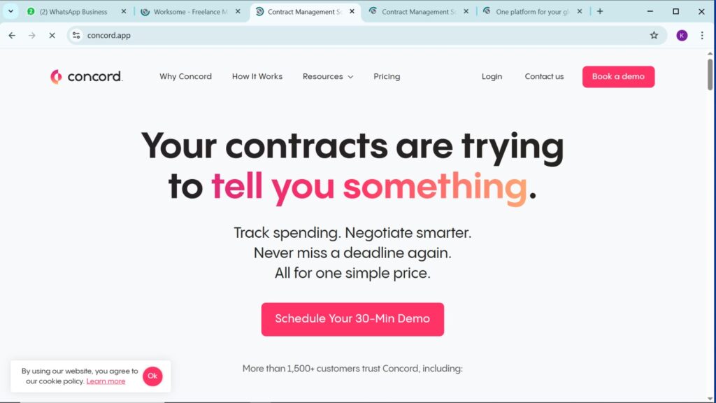 Concord – Best for Contract Lifecycle Management with Automation Tools