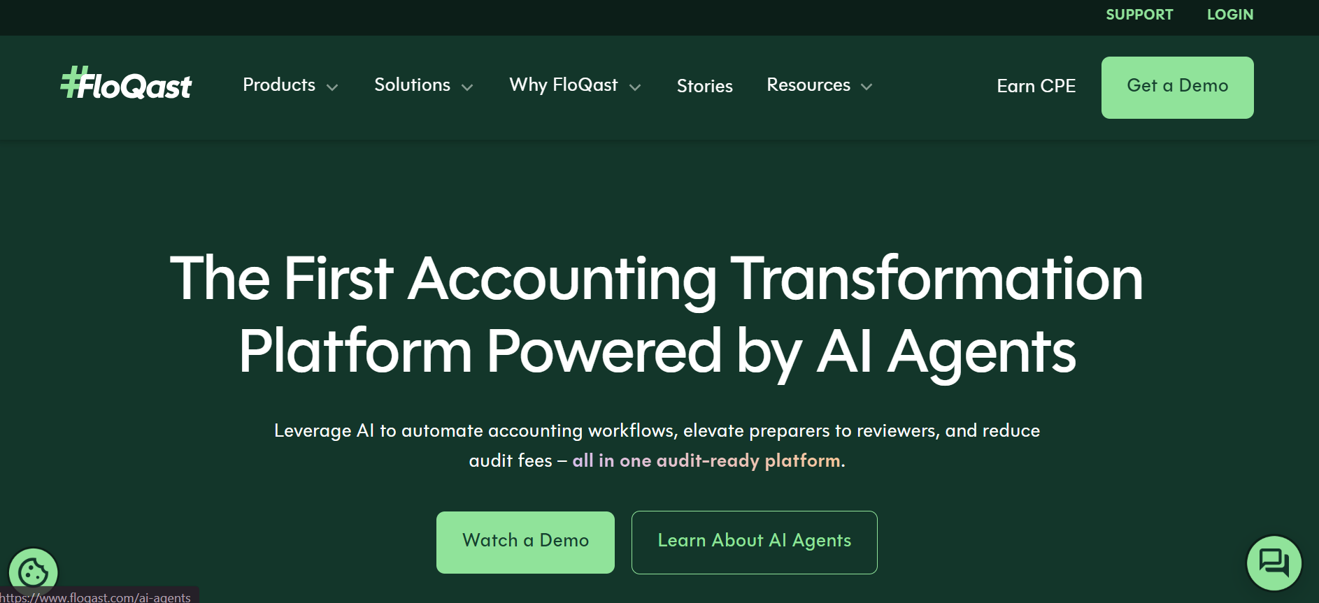 FloQast logo - Accounting workflow automation for finance teams.