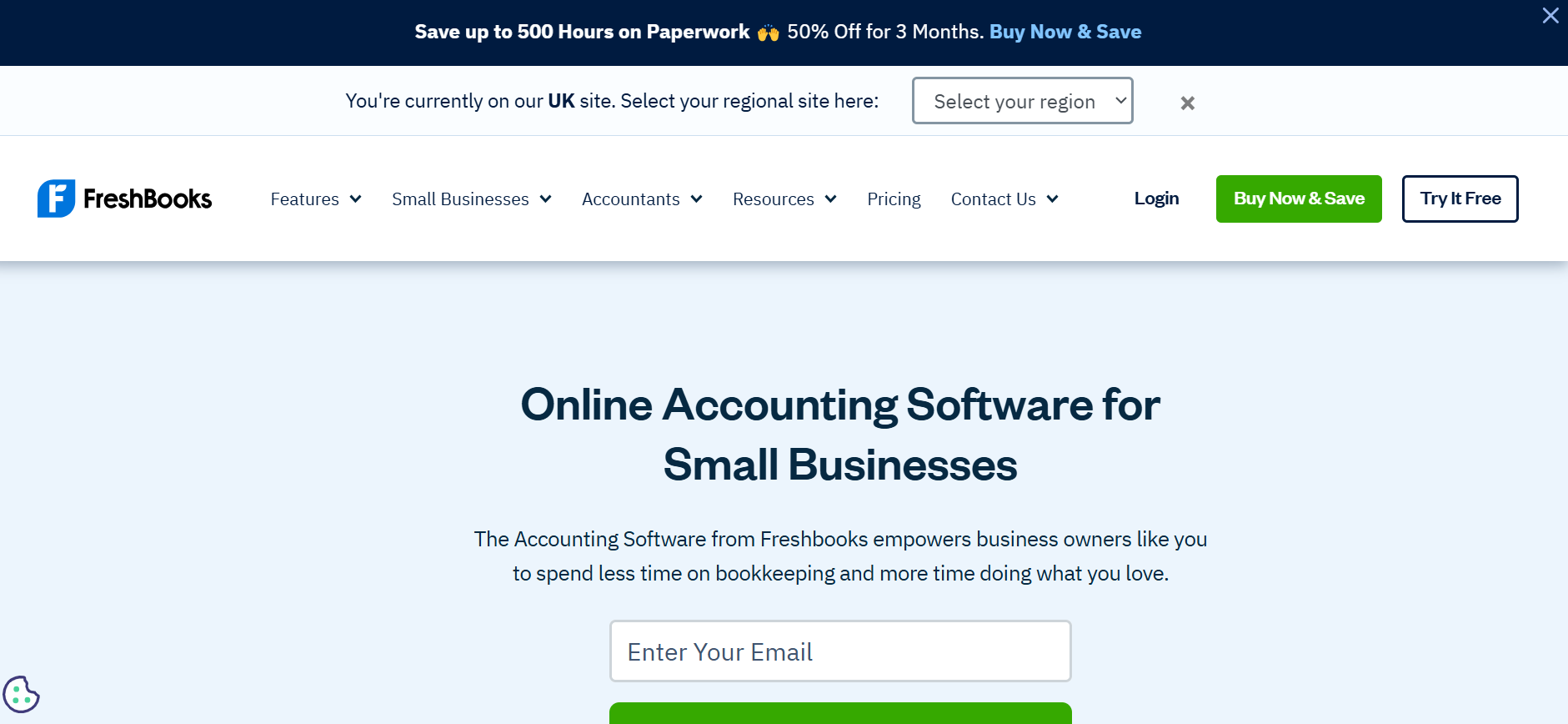 FreshBooks accounting software interface showing an invoice creation screen.