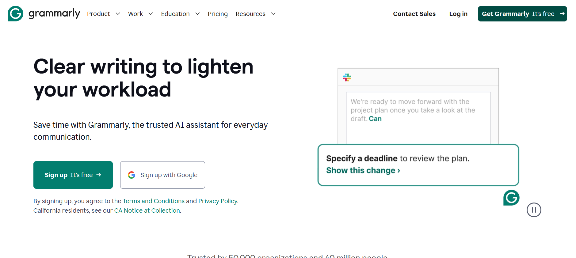 Grammarly Business logo - AI writing assistant for professionals.