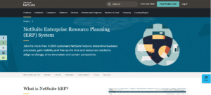 NetSuite ERP (by Oracle)