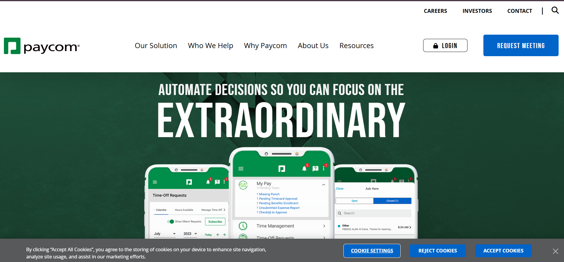 Paycom logo - Integrated payroll and HR software.