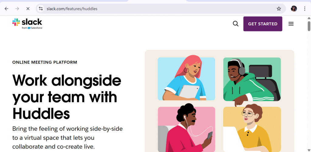 Slack Huddles – Best for Quick Team Syncs