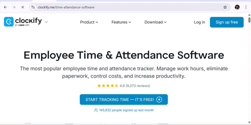Clockify Attendance
