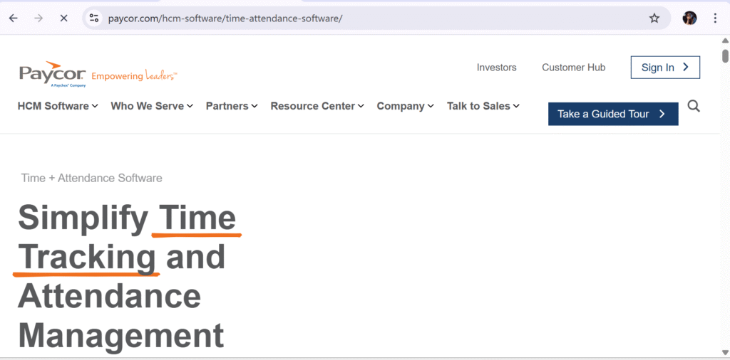 Paycor Attendance Management