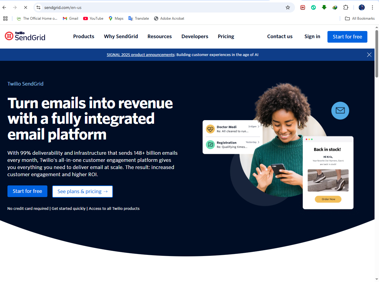 SendGrid (by Twilio)