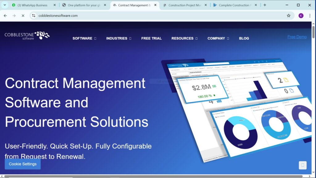Cobblestone – Best for Enterprise Contract Management and Supplier Collaboration