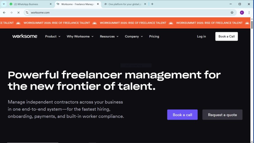 Worksome – Best for Managing and Onboarding Freelance Talent with Ease