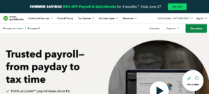 QuickBooks Payroll with built-in accounting integration