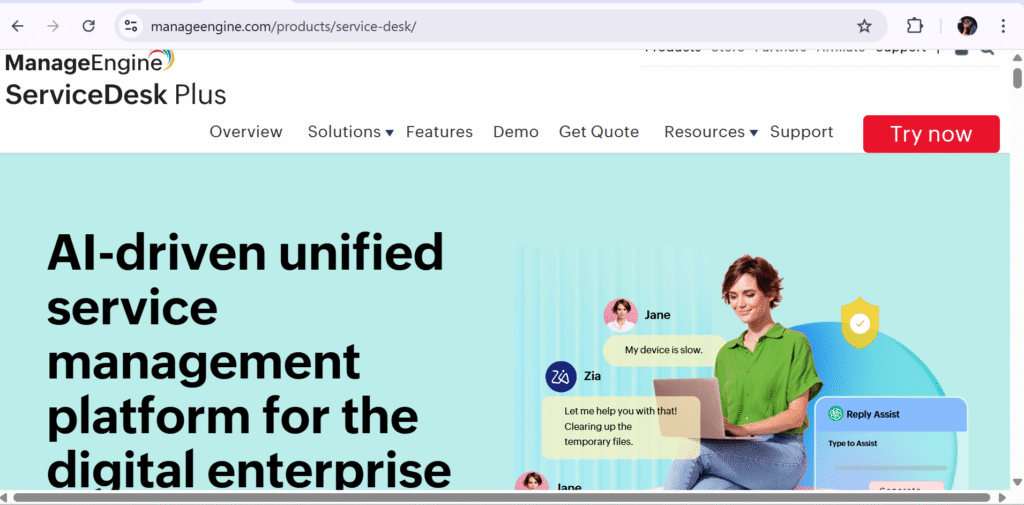 ManageEngine ServiceDesk Plus