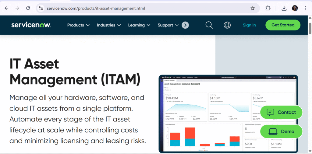 ServiceNow ITAM