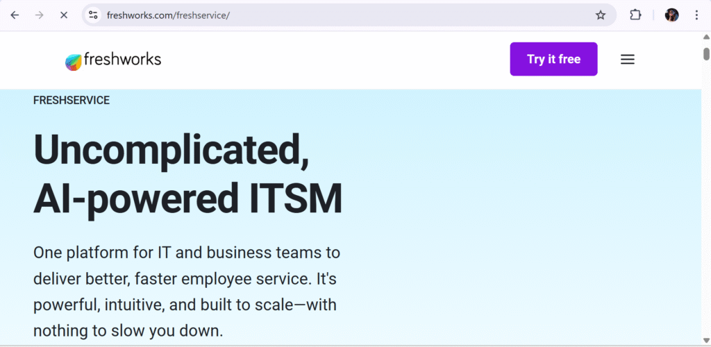Freshservice (by Freshworks)