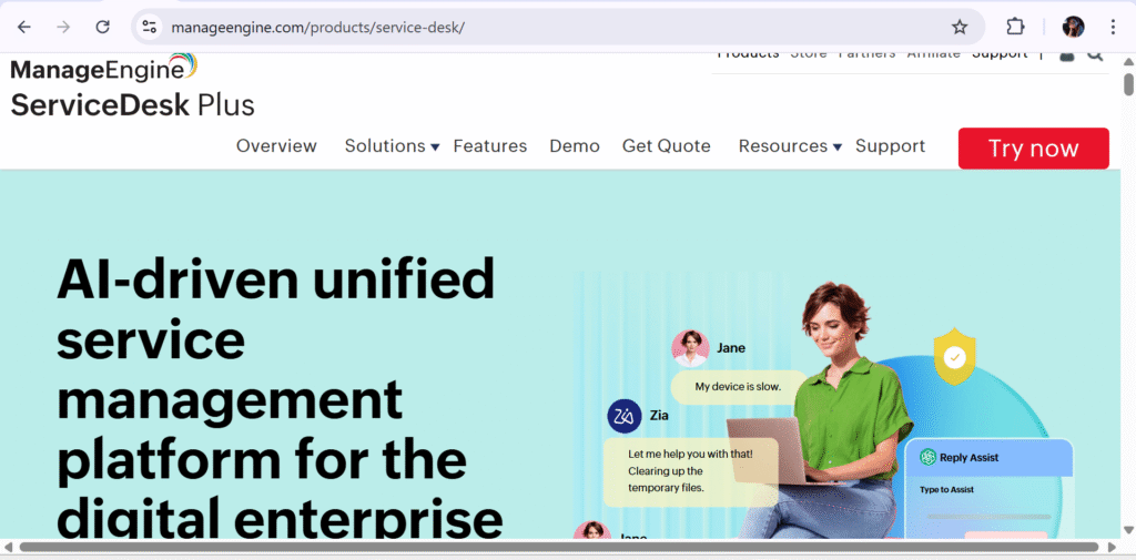 ManageEngine ServiceDesk Plus