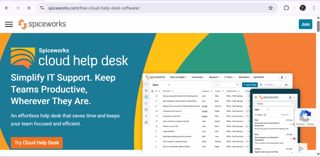 Spiceworks Help Desk