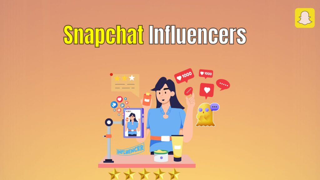 How Influencers Use Snapchat to Grow in 2026 Snapchat influencer creating engaging content using filters and Spotlight feature to grow followers.