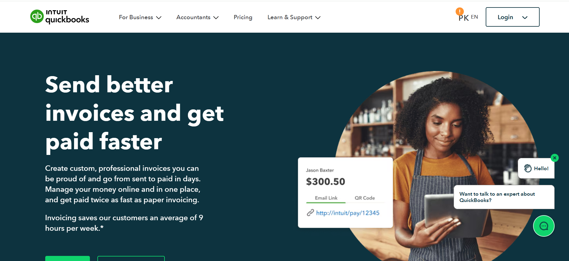 QuickBooks Online invoicing