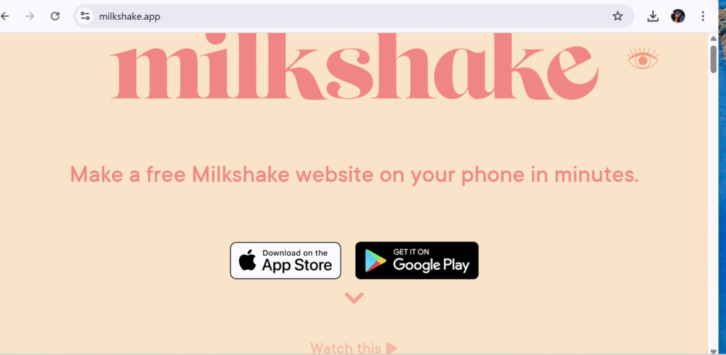 Milkshake App