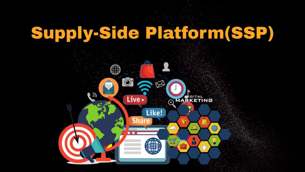 Graphic showing how an SSP helps publishers sell ad inventory to the highest bidder