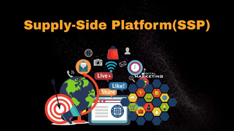 Graphic showing how an SSP helps publishers sell ad inventory to the highest bidder