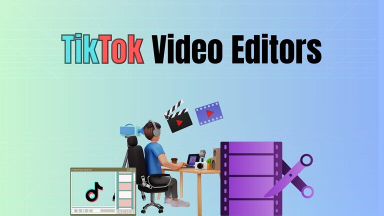 TikTok video editing apps displayed on smartphone screens for creating short-form videos.