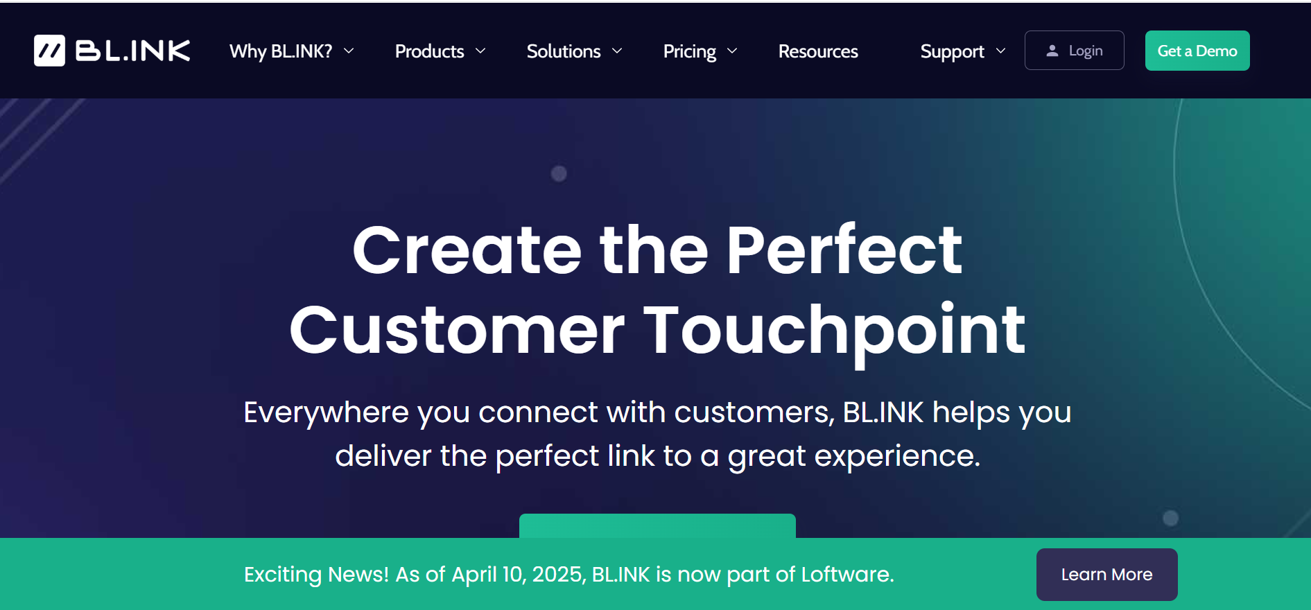 BL.INK homepage for enterprise link management
