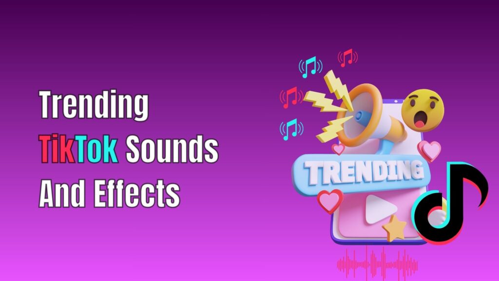 Conceptual illustration of TikTok trends showing creators using popular sounds and effects to increase video engagement and reach.