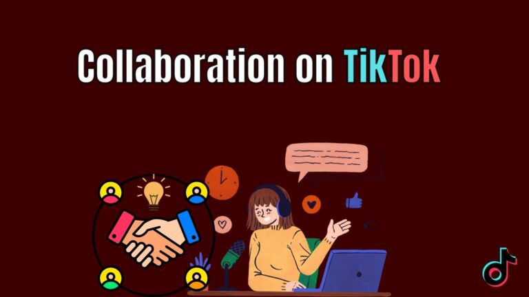 A group of TikTok creators filming a collaborative video together, showing teamwork and audience engagement to increase reach via collabs.