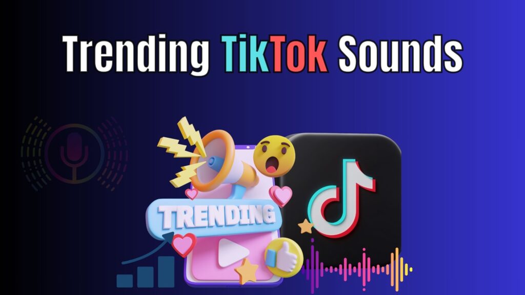 Creative illustration of TikTok sound waves and trending audio icons symbolizing a sound-based video strategy for creators and brands.