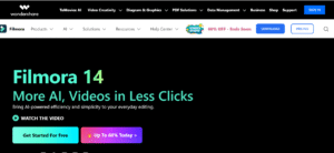 FilmoraGo video editor showing TikTok editing features on phone.