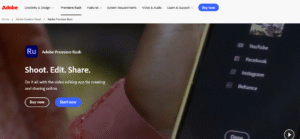 Adobe Premiere Rush app editing TikTok videos on desktop and mobile.