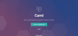 Carrd responsive one-page website editor for TikTok link in bio pages.