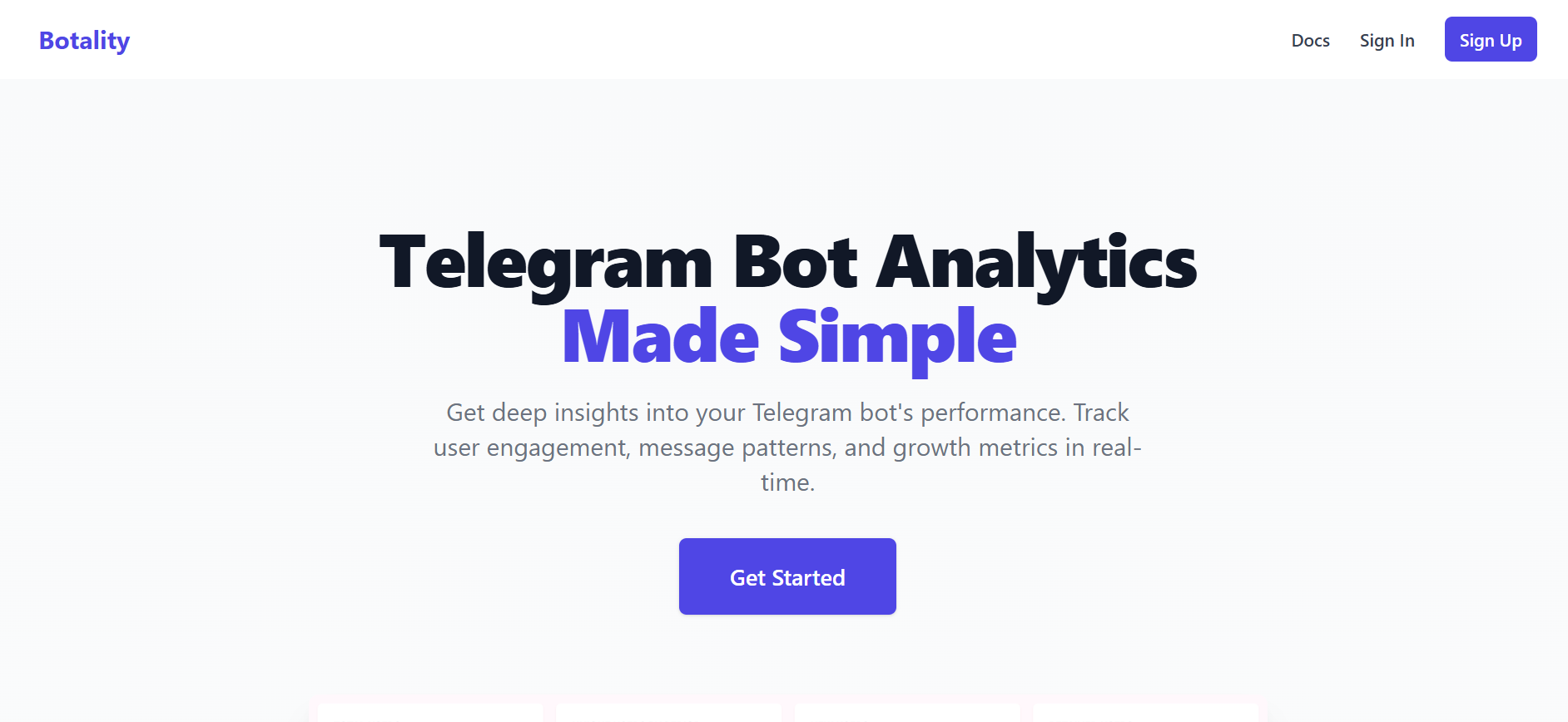 Botality Telegram bot offering multi-purpose automation tools for group management.
