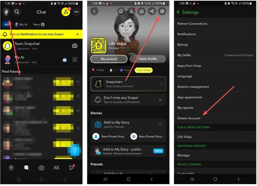 Deactivate Snapchat from Your Phone