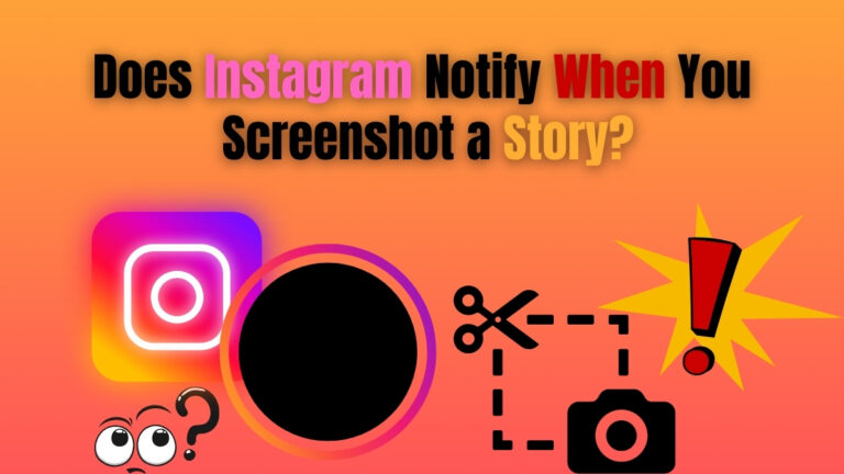 Does Instagram notify when you screenshot a Story 2026 – Instagram logo, Story icon, screenshot and alert symbols.