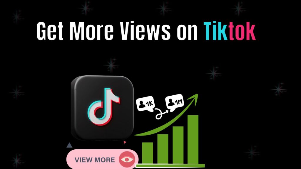 Illustration of a TikTok creator analyzing video performance metrics and trends to increase views on the platform.