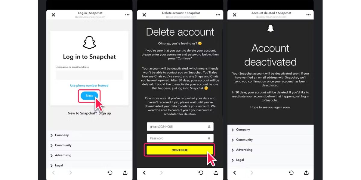 How to Shut Down Your Snapchat Account Using Any Web Browser